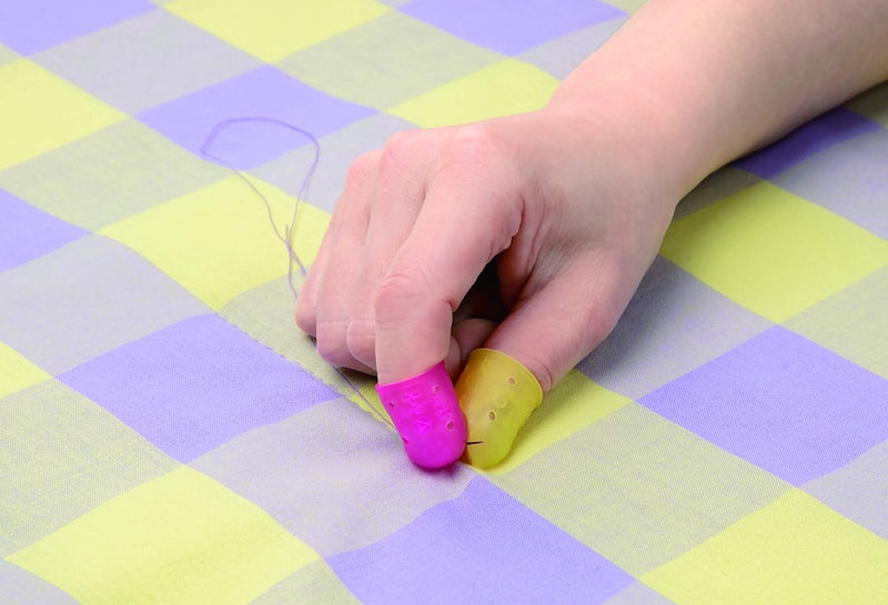 Clover Flexible Rubber Medium Thimble, pink 2